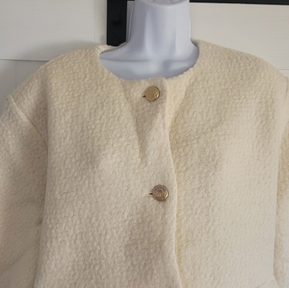 NWT Abercrombie Collarless Boucle Jacket | Size XL - Picture 5 of 12